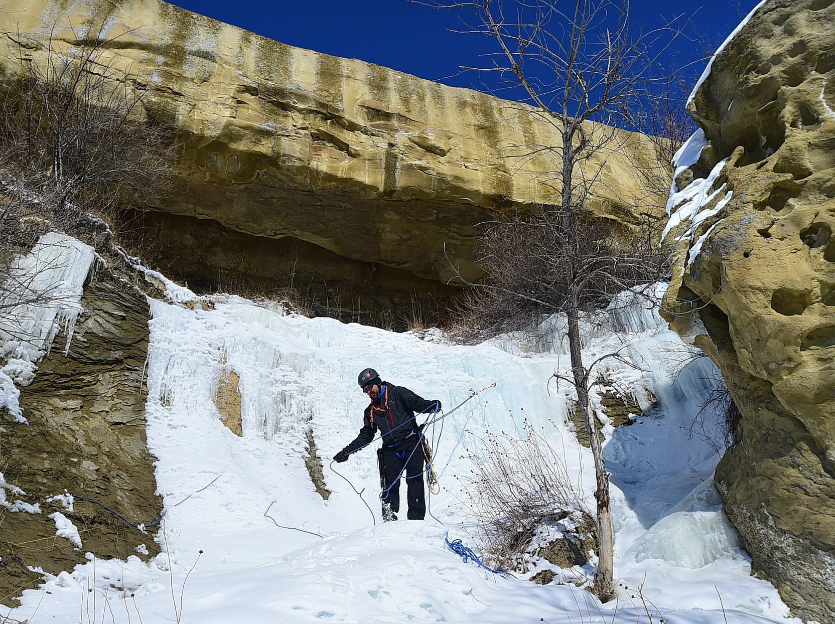 Rims ice climbing